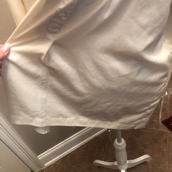 Vintage Candlelight Ivory High Neck Blouse from FML Sport Made in Hong Kong - Picture 8 of 12